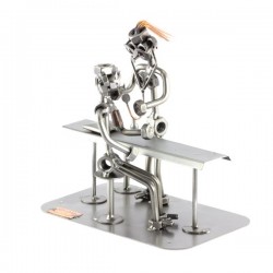 Doktersassistent Metalen Beeldje