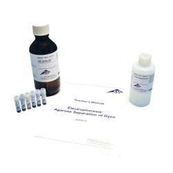 Gelelektroforese Set, scheiding van kleurstoffen