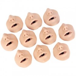 Mond- en Neusstukken voor reanimatiepoppen, 10 stuks Mond- en Neusstukken voor reanimatiepoppen, 10 stuks