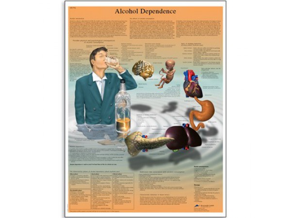 Alcoholverslaving Poster Gelamineerd