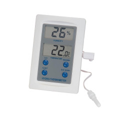 Digitale thermo-hygrometer voor binnen- en buitentemperatuur