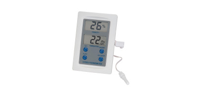 Digitale thermo-hygrometer voor binnen- en buitentemperatuur
