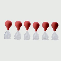 Glas Cupping 50 mm set (6 stuks) Glas Cupping 50 mm set (6 stuks)