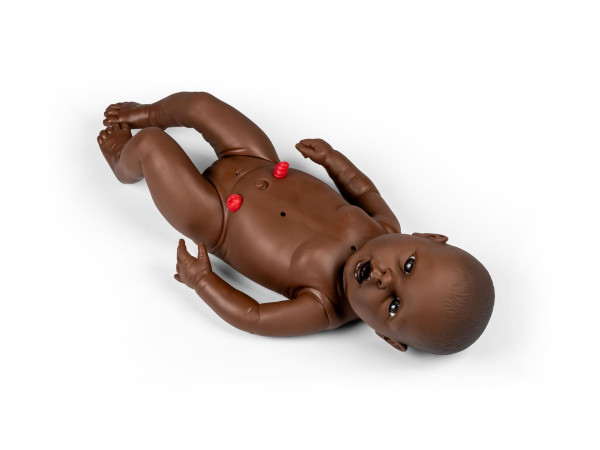 Baby Oefenpop Neneh voor Verpleging, Vrouwelijk (Donkere Huid)